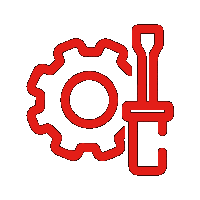 services icon and screw driver
