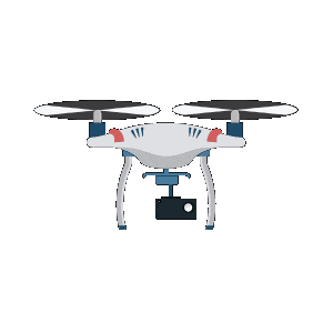 drone flying mid-air