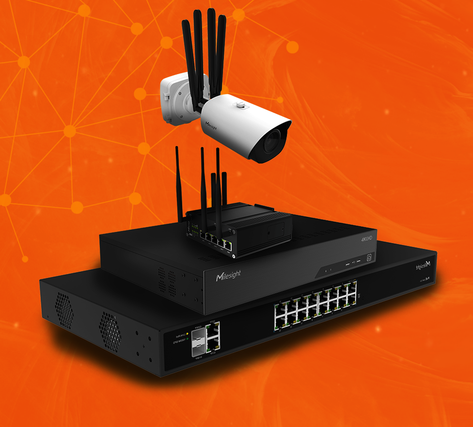 Closed-circuit television camera on top of NVR and DVR