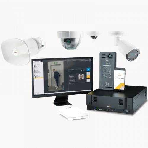 axis communication electronic security devices including cctv cameras, sirens and dvr